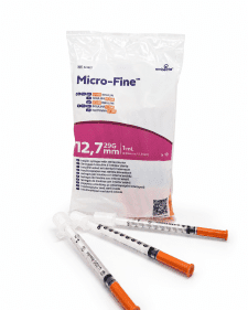 Micro fine u100 syringes