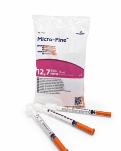 Micro fine u100 syringes